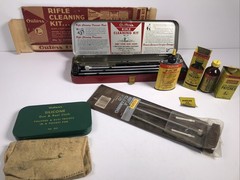 Vintage Outers Gunslick Rifle Kit No. 477 Tin Gun Cleaning Kit 22 Caliber 420