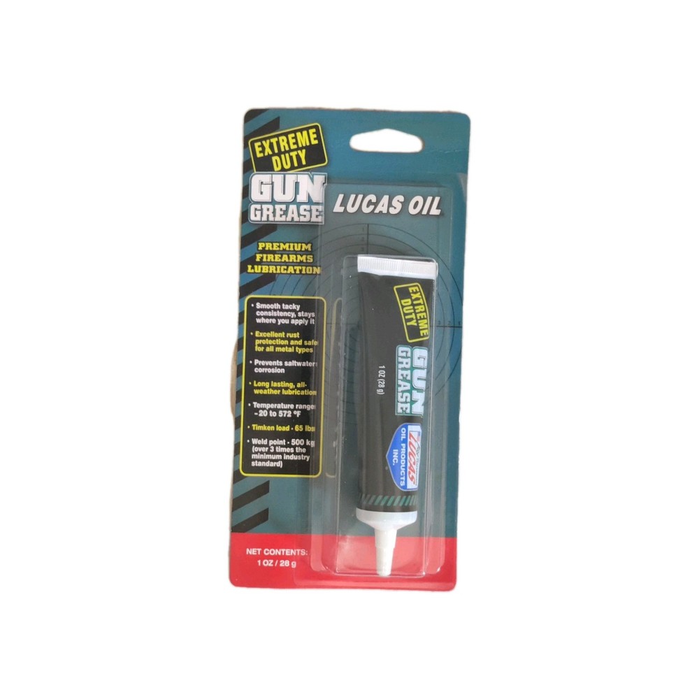(2) LUCAS Oil Extreme Duty Gun Grease 1oz Tube 10889 lubricant rifle gun pistol