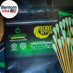Field & Range Bore Stix | Pre-Saturated Gun Cleaning Cotton Swabs | Caliber Spec