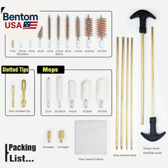 26Pcs Gun Cleaning Kit-Barrel Cleaning Tools for Rifle-Shotgun-Handgun, Include