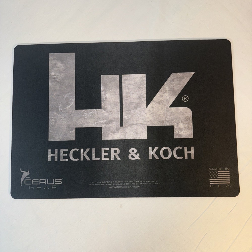Heckler & Koch HK Genuine Grey Counter & Clean Mat 12 X 17 Officially Licensed