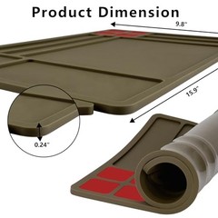 Raiseek Gun Cleaning Mat, Anti-Slip Rubberized Pistol Mat ,Magnetic Maintenance