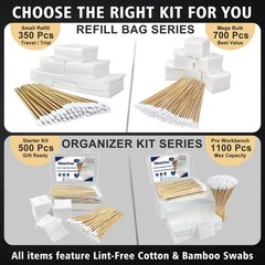 700Pcs Gun Cleaning Supplies, 2×2 Inch Cotton Patches and 6 Inch Cotton Swabs…