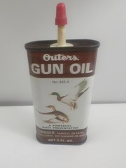 Vintage Outers Gun Oil No.445 A Duck Can Mostly Full