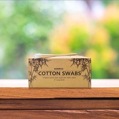 Bamboo Handle Cotton Swabs 500 6 Inch