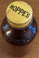 Vintage Hoppe’s Nitro Powder Solvent No.9 Bottle Glass w/ Original Box Papers