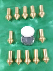 Gunsmith Tools -12 Brass Muzzle Laps – Rifle Or Pistol Crowning+Lapping Compound