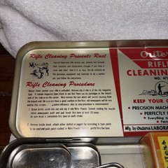 Vintage Outers Gunslick Rifle Cleaning Kit No. 477 w/ Box Solvent & Patches