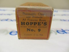 Vintage HOPPE’S No. 9 Gun Bore Nitro Cleaning Solvent ORIGINAL BOX and Papers!