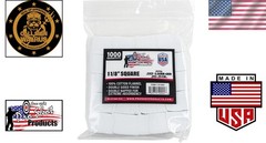 1000 Count Cotton Flannel Cleaning Patches – Perfect for Firearm Care