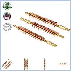 Effective Bore Cleaning Brushes – .30/.32 Caliber, 3 Pack with Bronze Bristles