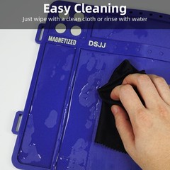 Gun Cleaning Mat with Magnetic Organizer Tray, Anti-Slip Rubberized Workbench Pa