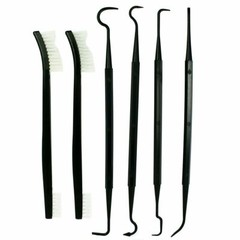 6 PCS Set Gun Rifle Pistol Cleaning Picks + Nylon Brushes – Non-Scratching