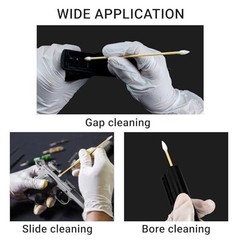500/1000 Cotton Swabs 6” Long Durable Lint-Free Tips for Gun Cleaning, Makeup &