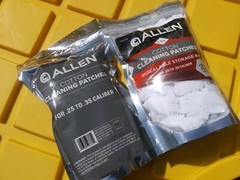 2X Allen Company 1.5” 250 (500 Total) Cotton Cleaning Patches .25 – .35 Caliber