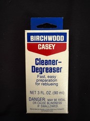 Vintage NOS Birchwood Casey Cleaner-Degreaser To Clean Metal 3oz Plastic Bottle