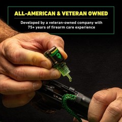 Field & Range Cobra Bore Cleaner Gun Barrel Cleaning Tool Brass Brush Embedded