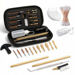 87 Pcs Universal Gun Cleaning Kit Rifle Pistol Shotgun Cleaner Set with Case