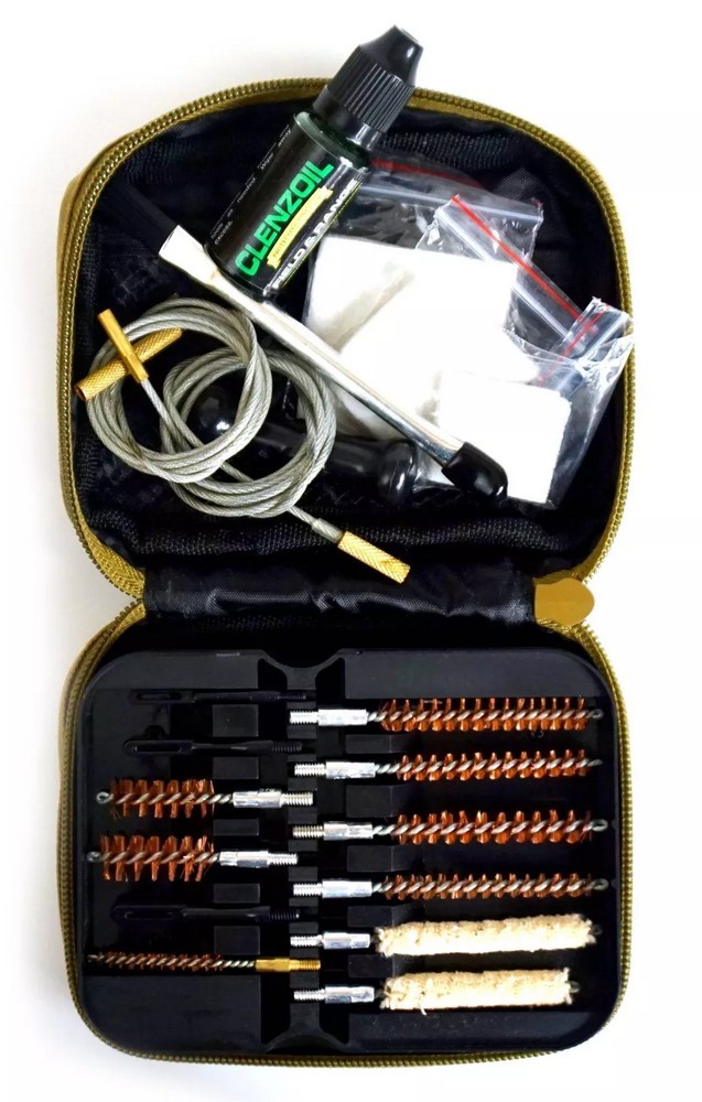 Clenzoil Multi-Caliber Kit Tan Gun Cleaning Kit – 2830