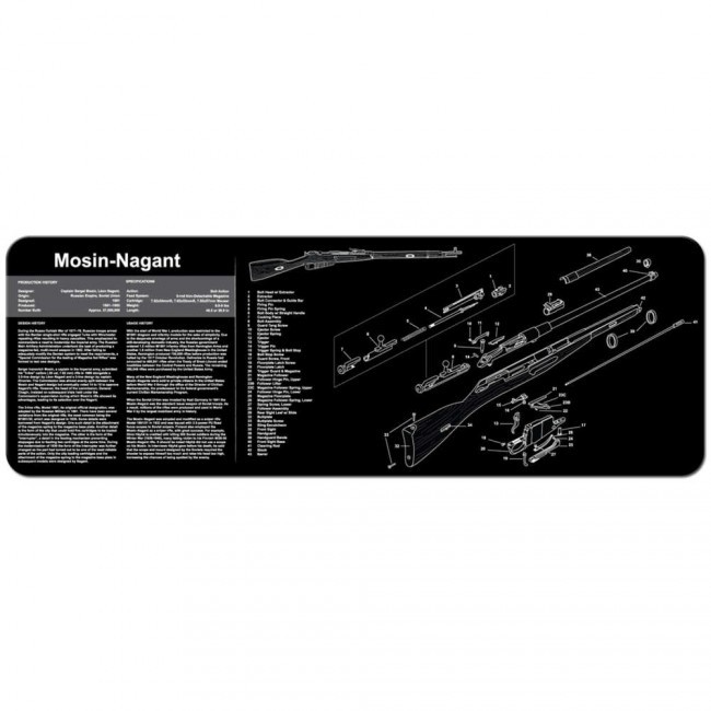 TekMat For MOSIN NAGANT CLEANING MAT – 12″ X 36″ – BLACK