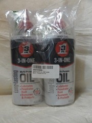 2 PACK 3-IN-ONE MULTI-PURPOSE OIL 8 OZ CONTAINERS