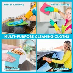 Orighty Microfiber Cleaning Cloth 24 Pack Highly Absorbent Cleaning Rags