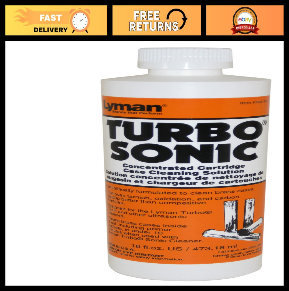 Turbo Sonic Case Cleaner for Reloading – Ultrasonic Gun Parts Cleaner, 115V