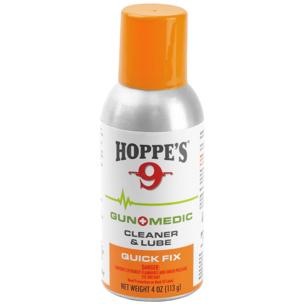 Hoppe’s Gun Medic Cleaner & Lube Quick Fix 4oz Liquid Bio-Based Cold/Heat Resist