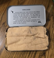 Vtg Outers Silicone Gun & Reel Polishing Cloth Pocket Pak No 420 Tin