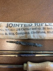 Vintage Marbles stainless steel Jointed Rifle Cleaning Rod #9728 28 Cal + USA