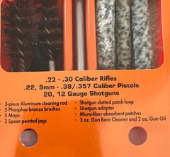 NEW Hoppe’s 9 Universal Gun Rifle pistol shotgun cleaning Kit & Bore snake