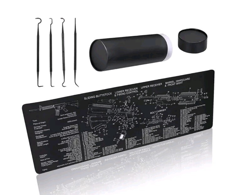 GLORYFIRE User-friendly Gun Mat Gun Cleaning Mat Double Thickness 1/4″ Universal