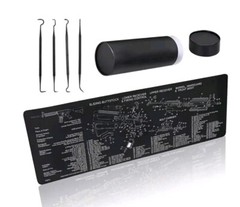 GLORYFIRE User-friendly Gun Mat Gun Cleaning Mat Double Thickness 1/4″ Universal