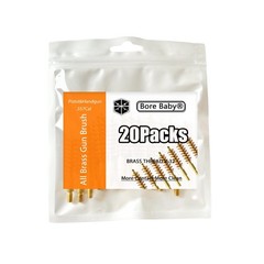 .357 Cal All Brass Cleaning Brush for .357Cal .38Cal 9mm Handgun Cleaning(20 …