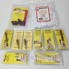 Assorted Lot Of Pro Shot Cleaning Supplies Brushes Jags Mops Patches Snap Caps!