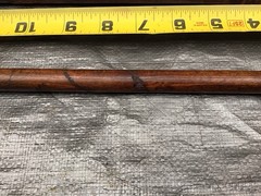 Vintage Wood And Brass Shotgun Cleaning Rod Oak
