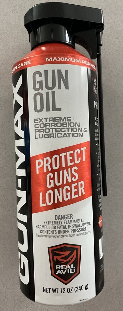 Real Avid/Revo AVMLP12A Gunmax 12Oz Aerosol Gun Oil