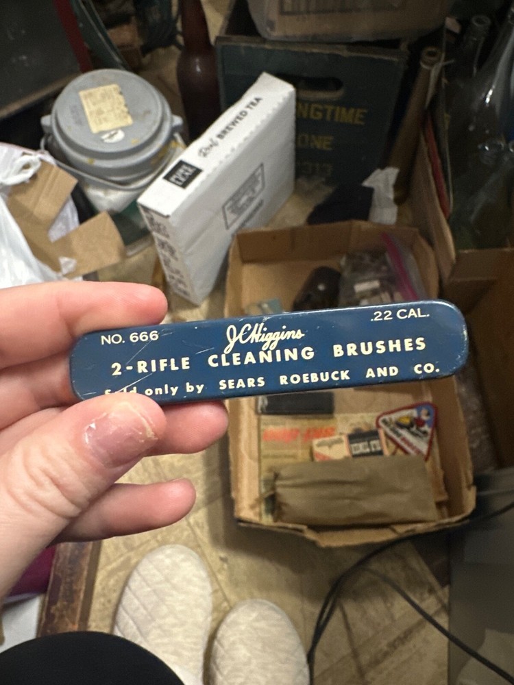 JC Higgins 2 Rifle cleaning brishes No.666 sold only by sears roebuck and co