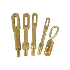Solid Brass Slotted Tip Gun Jags 4 Pack – 8-32 Threads for Rifle & Handgun Clean