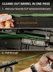 Cleaning Oil Kit with 5.56mm, .223 Cleaning Snake 3-in-1 Cleans, Lubes, Prote…