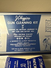Vintage JC Higgins RIFLE CLEANING KIT #2143 .22 Caliber Sears Roebuck XLNT COND!