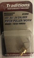 Traditions A1256 Performance Firearm.45/.50/.54 Caliber Patch Puller/Worm Brass