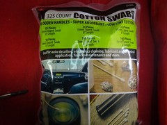 325 Count 6 Sizes Super Absorbent Low Lint Cotton Long Wood Handle Swabs