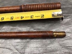 Vintage Wood And Brass Shotgun Cleaning Rod Oak