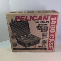 Pelican 1400 Protector Case | 13.4 × 11.6 × 6.0″ | Black | Removable Foam NIB