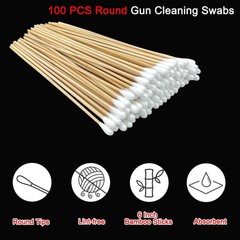 Gun Cleaning Supplies – Lint Free Gun Cleaning – 2×2” Patches and 6”Gun White
