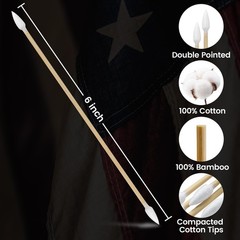 900/400PCS Double-Ended 6″ Pointed Gun Cleaning Swabs – for Precision Firearm Cl