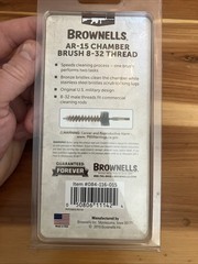 Brownells 223 5.56 Bronze & Stainless Bristle Chamber Brush 8-32 Threads 3 Pack