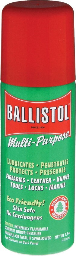 Ballistol Cleaner Lubricant 1.5 oz Penetrates Protects Preserves 120014
