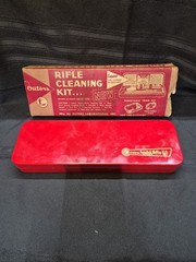 Vintage OUTERS #477 Rifle Cleaning Kit All Original Oil Tin Zink Clean Display